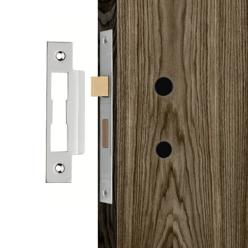 WC Lock For Serrozzetta & Steelworx Handles: Bathroom Lock - 2 Sizes and 2 Finishes