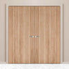 Wexford Oak Panel Fire Door Pair - 1/2 Hour Fire Rated