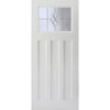 Edwardian Internal PVC Door Pair - Clear Diamond Cluster Glass