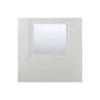 Two Sliding Doors and Frame Kit - Amsterdam 3 Panel Door - Clear Glass - White Primed