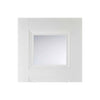 Single Sliding Door & Wall Track - Amsterdam 3 Panel Door - Clear Glass - White Primed