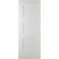 Minimalist Wardrobe Door & Frame Kit - Four Amsterdam 3 Panel Doors - White Primed 