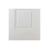 Single Sliding Door & Wall Track - Arnhem 1 Pane 1 Panel Door - Clear Glass - White Primed