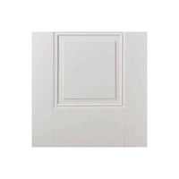 Double Sliding Door & Wall Track - Arnhem 1 Pane 1 Panel Doors - Clear Glass - White Primed