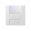 Three Sliding Doors and Frame Kit - Arnhem 1 Pane 1 Panel Door - Clear Glass - White Primed