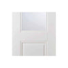 Three Folding Doors & Frame Kit - Arnhem 1 Pane 1 Panel 3+0 - Clear Glass - White Primed