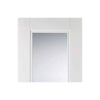 Three Folding Doors & Frame Kit - Arnhem 1 Pane 1 Panel 3+0 - Clear Glass - White Primed