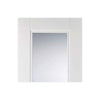 Four Folding Doors & Frame Kit - Arnhem 1 Pane 1 Panel 2+2 - Clear Glass - White Primed