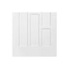 Single Sliding Door & Wall Track - Coventry Panel Door - White Primed