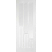 Two Sliding Doors and Frame Kit - Coventry Door - Clear Glass - White Primed