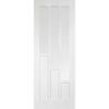 Four Sliding Doors and Frame Kit - Coventry Door - Clear Glass - White Primed