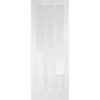 Four Sliding Doors and Frame Kit - Coventry Door - Clear Glass - White Primed