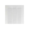 Four Sliding Doors and Frame Kit - Coventry Door - Clear Glass - White Primed