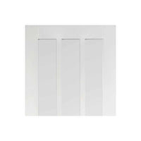 Four Sliding Doors and Frame Kit - Coventry Door - Clear Glass - White Primed
