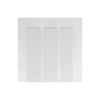 Single Sliding Door & Wall Track - Coventry Door - Clear Glass - White Primed