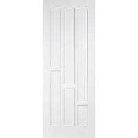Single Sliding Door & Wall Track - Coventry Panel Door - White Primed