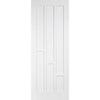 Double Sliding Door & Wall Track - Coventry Panel Doors - White Primed