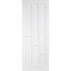 Double Sliding Door & Wall Track - Coventry Panel Doors - White Primed