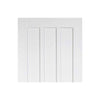 Single Sliding Door & Wall Track - Coventry Panel Door - White Primed