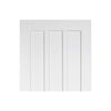 Two Sliding Doors and Frame Kit - Coventry Panel Door - White Primed