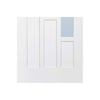 Coventry Door Pair - Clear Glass - White Primed