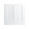 Canterbury 6 Pane 2 Panel Door - Clear Glass - White Primed