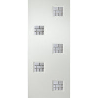 White PVC door on white background