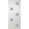 Contemporary Internal PVC Door Pair - Charlotte Prairie Geometric Design Glass