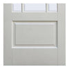 Downham Door Pair - Bevelled Clear Glass - White Primed