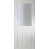 White PVC door on white background
