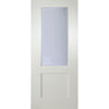 Shaker Internal PVC Door Pair - Geneva Sandblasted Glass