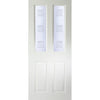 White PVC door on white background