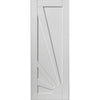 Double Sliding Door & Wall Track - Calypso Aurora White Primed Doors