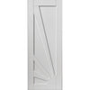 J B Kind Calypso Aurora White Primed Panel Door Pair