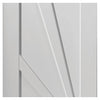 J B Kind Calypso Aurora White Primed Panel Door Pair