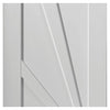 Three Sliding Wardrobe Doors & Frame Kit - Calypso Aurora White Primed Door