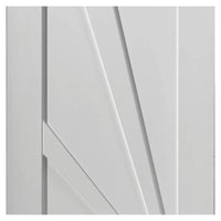 Single Sliding Door & Wall Track - Calypso Aurora White Primed Door