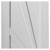 Single Sliding Door & Wall Track - Calypso Aurora White Primed Door