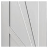 J B Kind Calypso Aurora White Primed Panel Door Pair