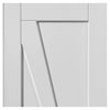 J B Kind Calypso Aurora White Primed Panel Door Pair