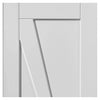 Double Sliding Door & Wall Track - Calypso Aurora White Primed Doors