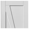 J B Kind Calypso Aurora White Primed Panel Door Pair