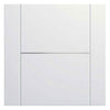 Four Folding Doors & Frame Kit - Portici White Flush 2+2 - Aluminium Inlay - Prefinished