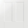 Bespoke Thruslide Victorian Shaker 4P - 4 Sliding Doors and Frame Kit - White Primed