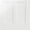 Bespoke Thruslide Victorian Shaker 4P 2 Door Wardrobe and Frame Kit - White Primed - White Primed