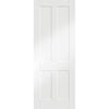 Bespoke Thrufold Victorian Shaker 4P White Primed Folding 2+0 Door