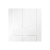 Bespoke Victorian Shaker 4 Panel Fire Door - 1/2 Hour Fire Rated and White Primed