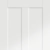 Four Folding Doors & Frame Kit - Victorian Shaker 4 Panel 3+1 - White Primed