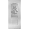 Classic Grained Internal PVC Door Pair - Bespoke Design Glass