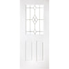 Eldon Grained Internal PVC Door Pair - Starburst Style Glass